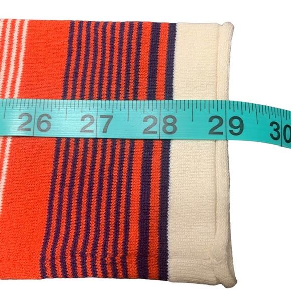 XS Duluth Trading Co. Burnt Orange Stripped Prep S'no Sweat Mock Neck Striped - Picture 10 of 11